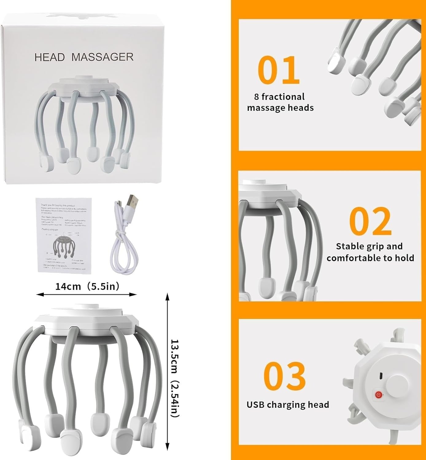 Octopus Head Massager